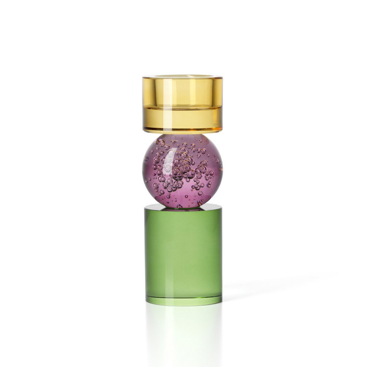 The Solar Jewel Candle Holder – värikäs lasikynttilänjalka