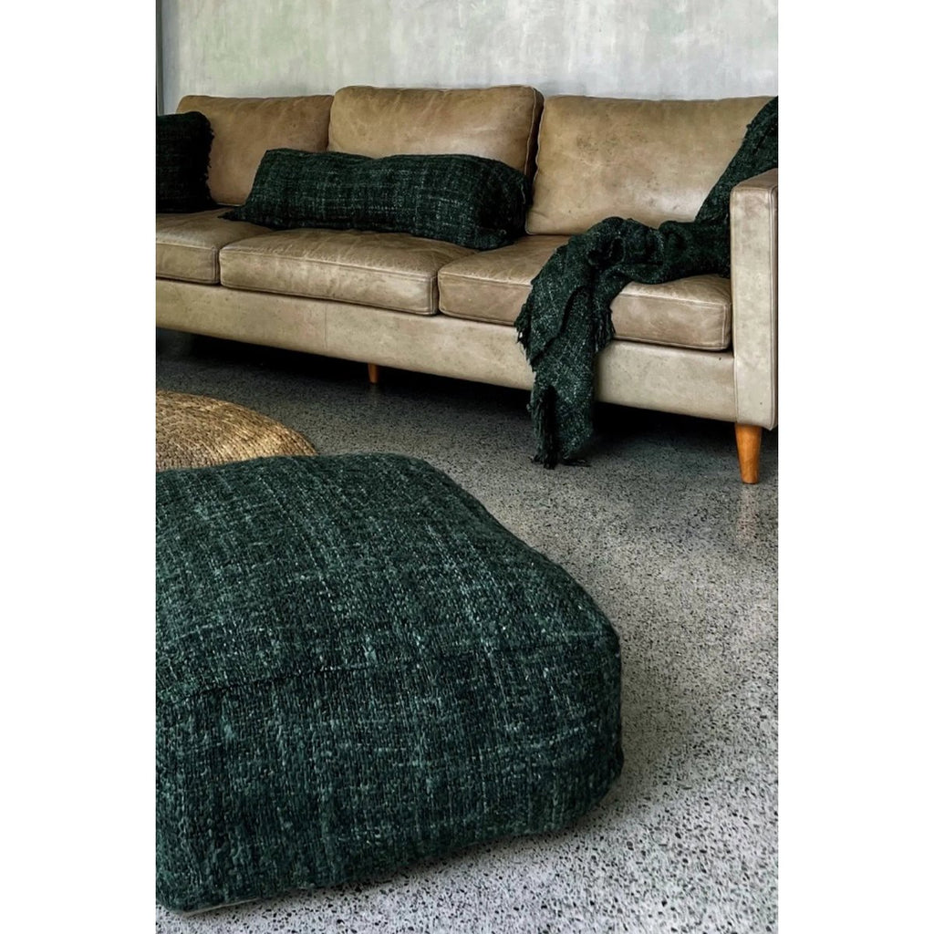 The Oh My Gee Pouffe – vihreä puuvillapouf