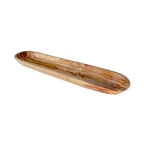 Oliivipuinen patonki- ja tarjoilukulho (leveys. 30 cm)