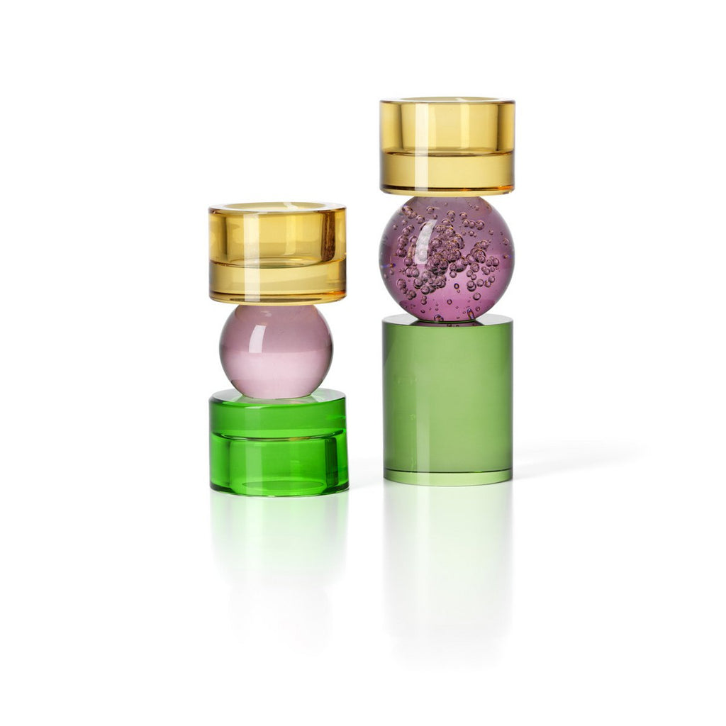 The Solar Jewel Candle Holder – värikäs lasikynttilänjalka