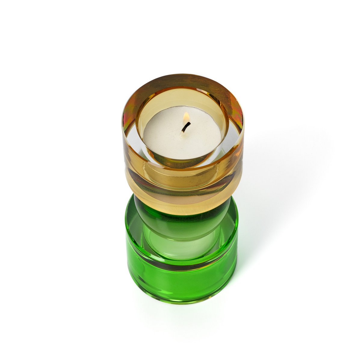 The Solar Jewel Candle Holder – värikäs lasikynttilänjalka