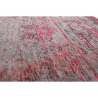 Louis De Poortere Eco Rug Medallion – harmaa ja vaaleanpunainen vintage-matto, useita kokoja