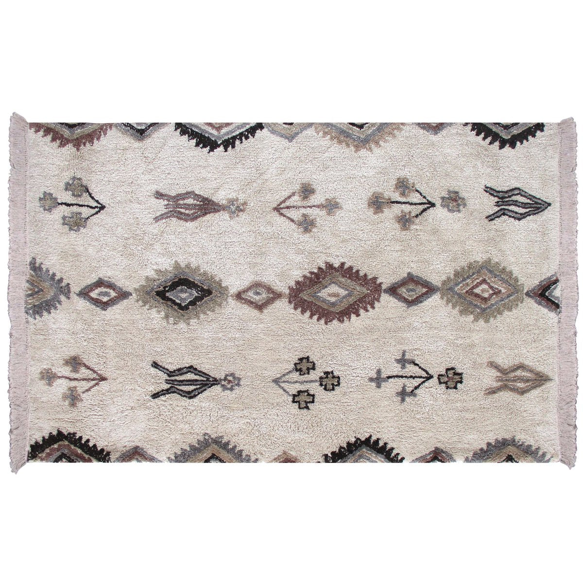 VIVARAISE Dawlish -matto – käsintehty beige ruskea berberimatto 160 x 230 cm