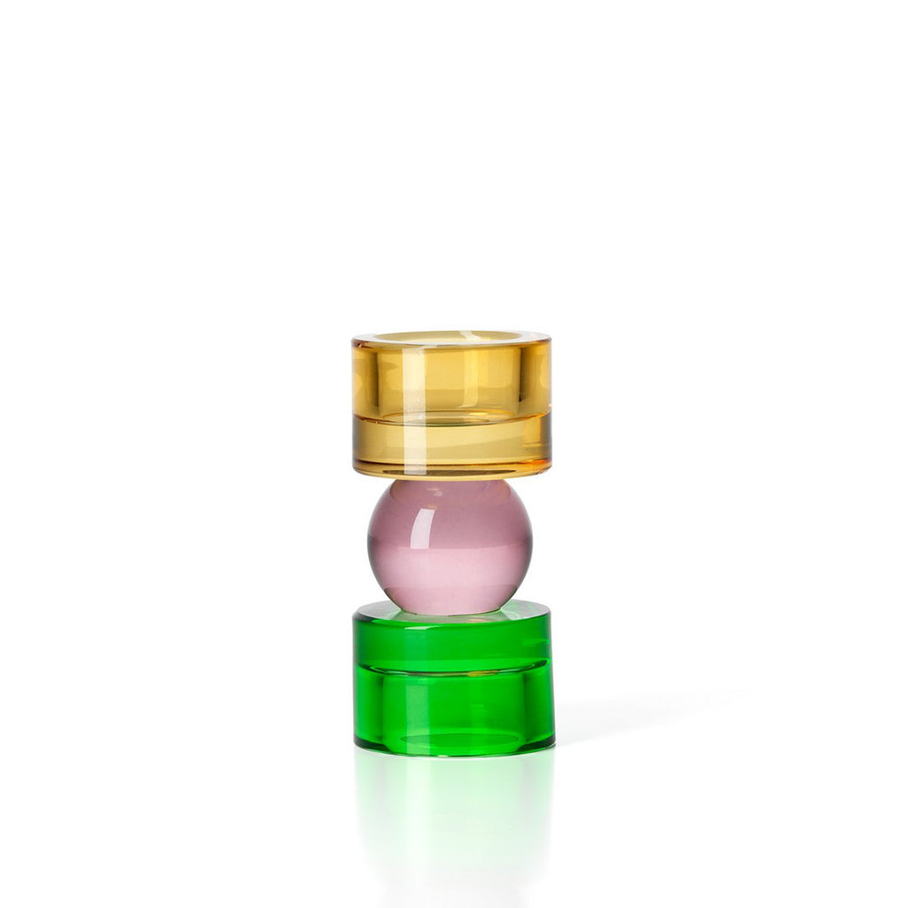 The Solar Jewel Candle Holder – värikäs lasikynttilänjalka