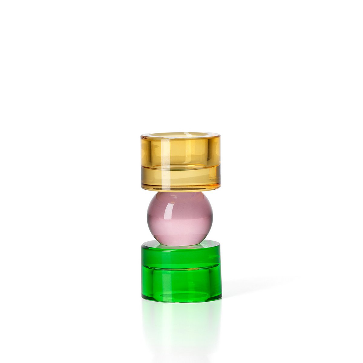 The Solar Jewel Candle Holder – värikäs lasikynttilänjalka