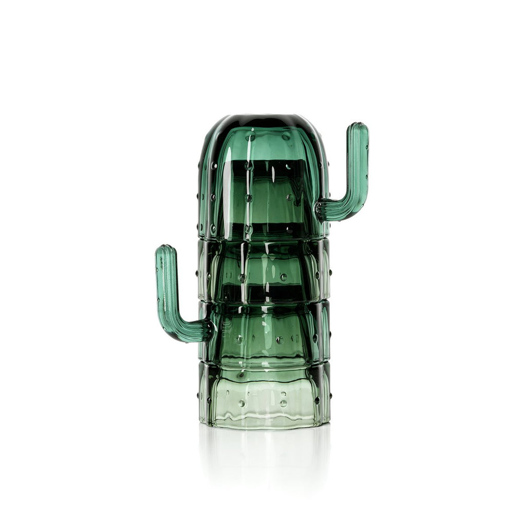 The Stack-a-Cactus Glasses – vihreät pinottavat lasit, 4 kpl
