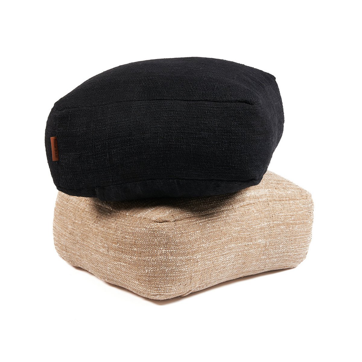 The Comfy Pouffe – musta puuvillainen rahi