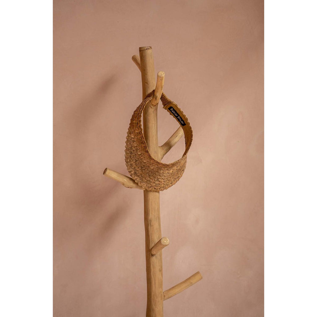 Bazar Bizar – käsintehty tiikkipuinen naulakko 150 cm