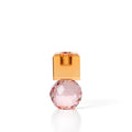 The Citrine & Rose Quartz Candle Holder – pinkki lasikynttilänjalka
