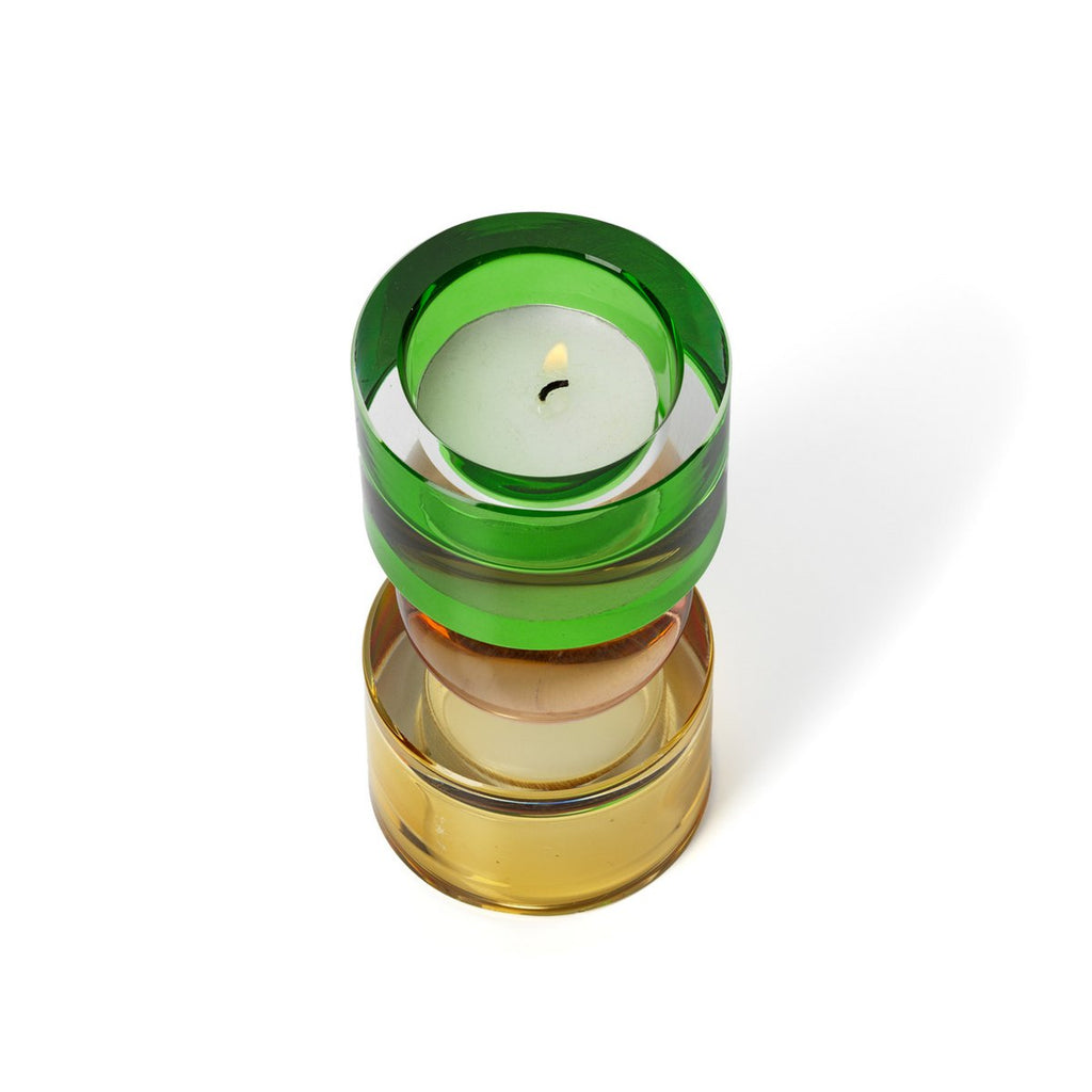 The Solar Jewel Candle Holder – värikäs lasikynttilänjalka