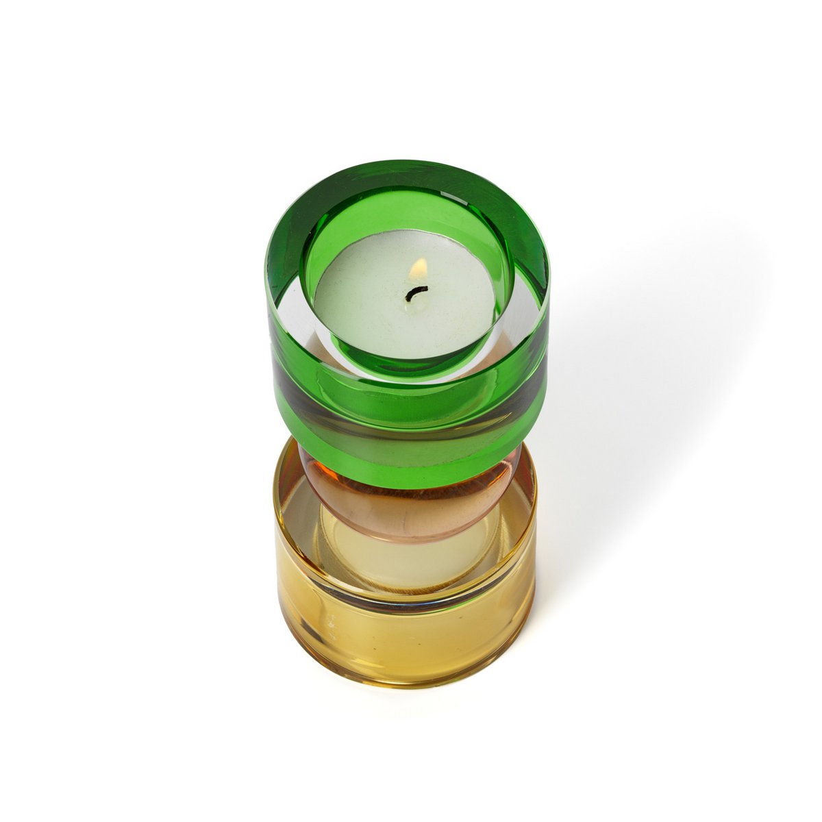The Solar Jewel Candle Holder – värikäs lasikynttilänjalka