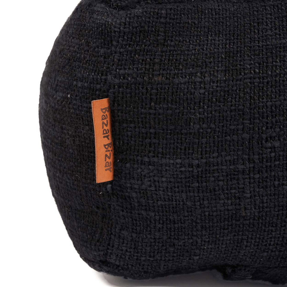 The Comfy Pouffe – musta puuvillainen rahi