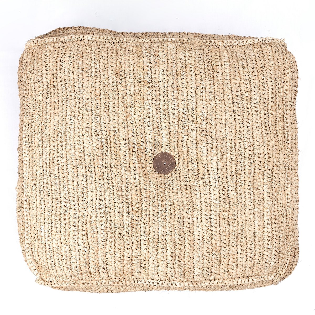 Soeji Padar – käsintehty raffia-pouf 55 × 55 cm
