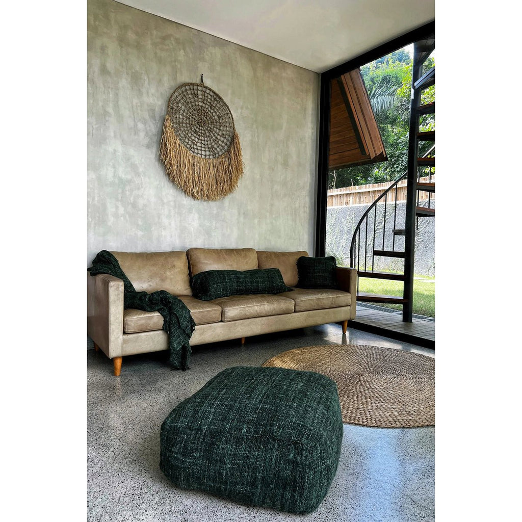 The Oh My Gee Pouffe – vihreä puuvillapouf