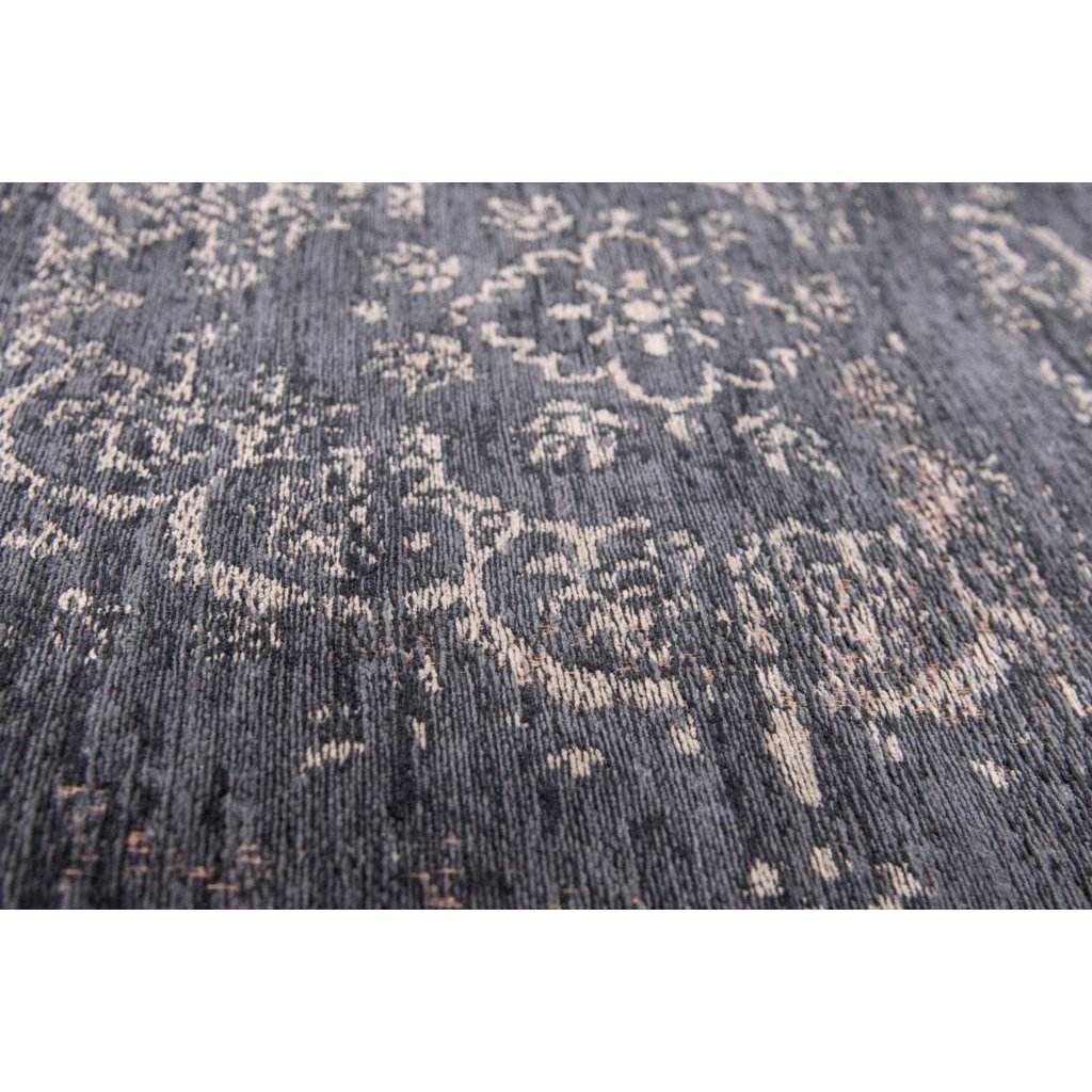 Louis De Poortere Eco Rug Medallion – musta vintage-matto, useita kokoja