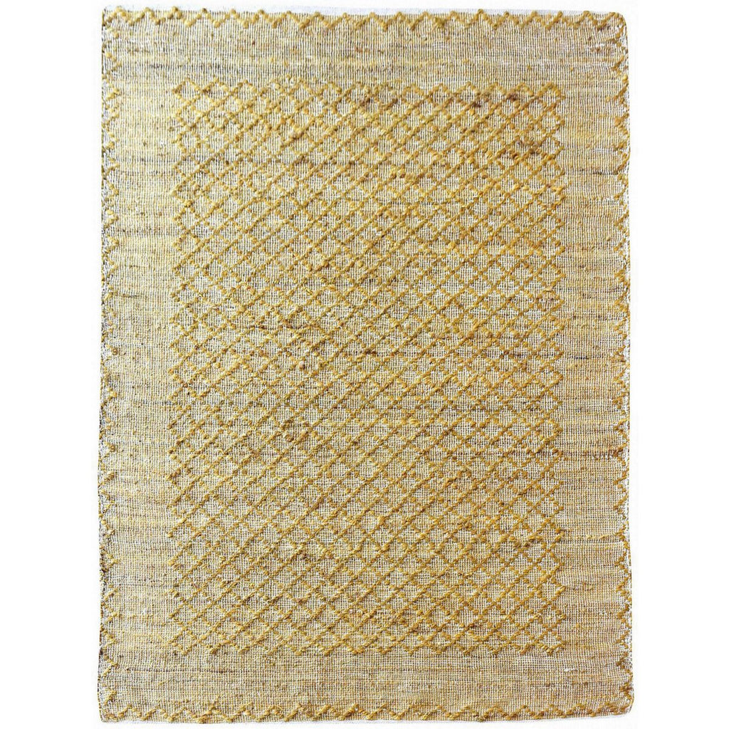 VIVARAISE Ronan -käsintehty luonnonkuitumatto, kullanvärinen 160 × 230 cm
