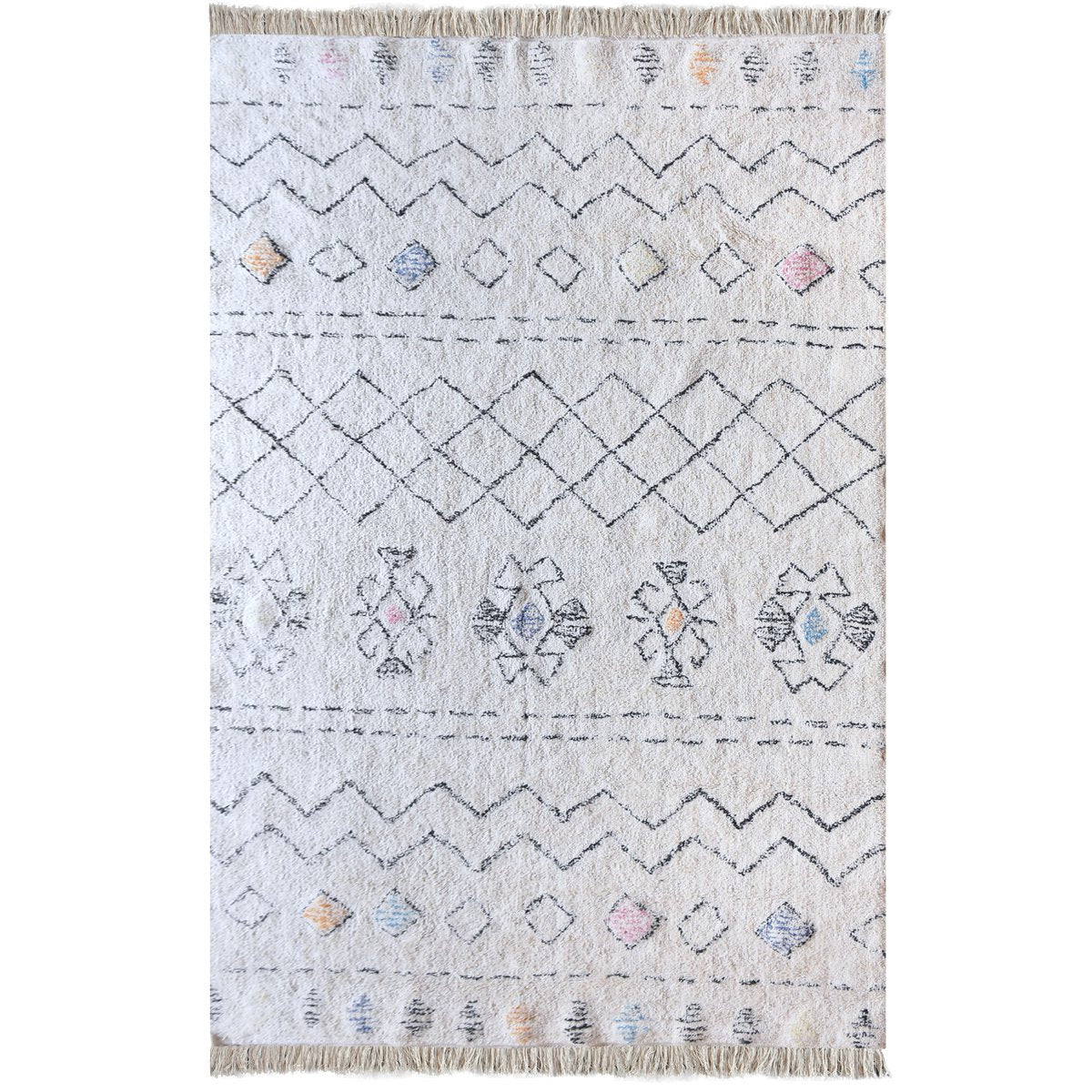 VIVARAISE Seabert -käsintuftattu puuvillamatto 120 × 180 cm