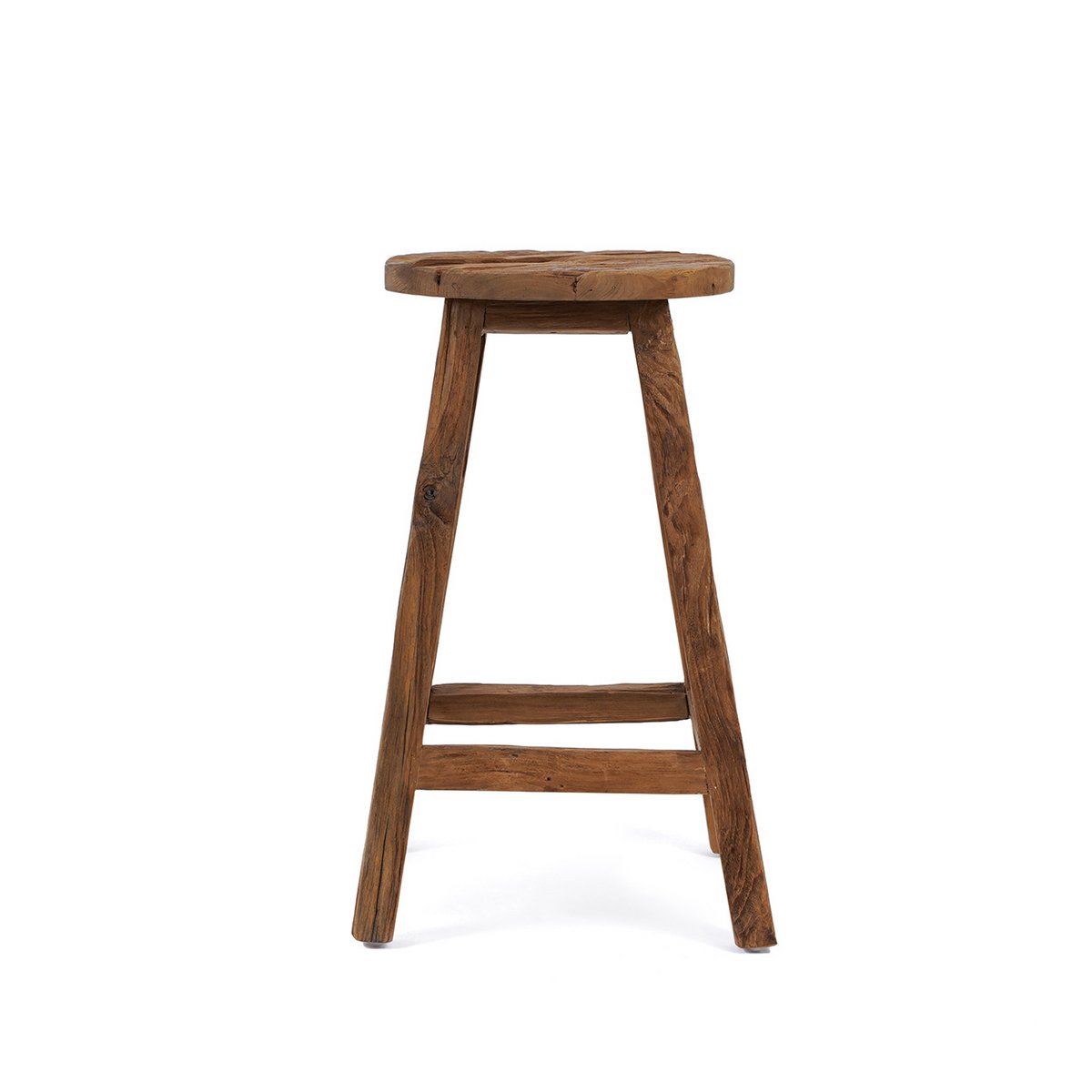 The Shibori Bar Stool – käsintehty tiikkijakkara