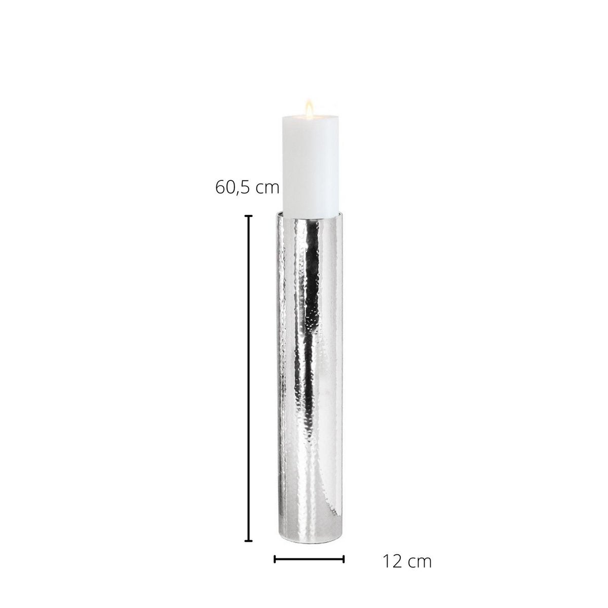 EDZARD Design-kynttilänjalka 60 cm – näyttävä sisustukseen