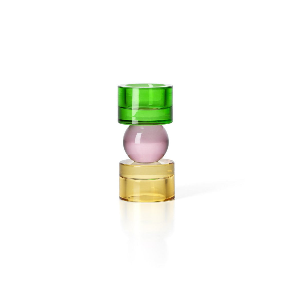 The Solar Jewel Candle Holder – värikäs lasikynttilänjalka