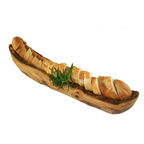 Olivenholz-erleben – rustiikkinen oliivipuinen tarjoilukulho 40–45 cm