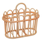 Käsintehty Kuno-lehtikori – rottinkia, 40 × 20 × 26 cm