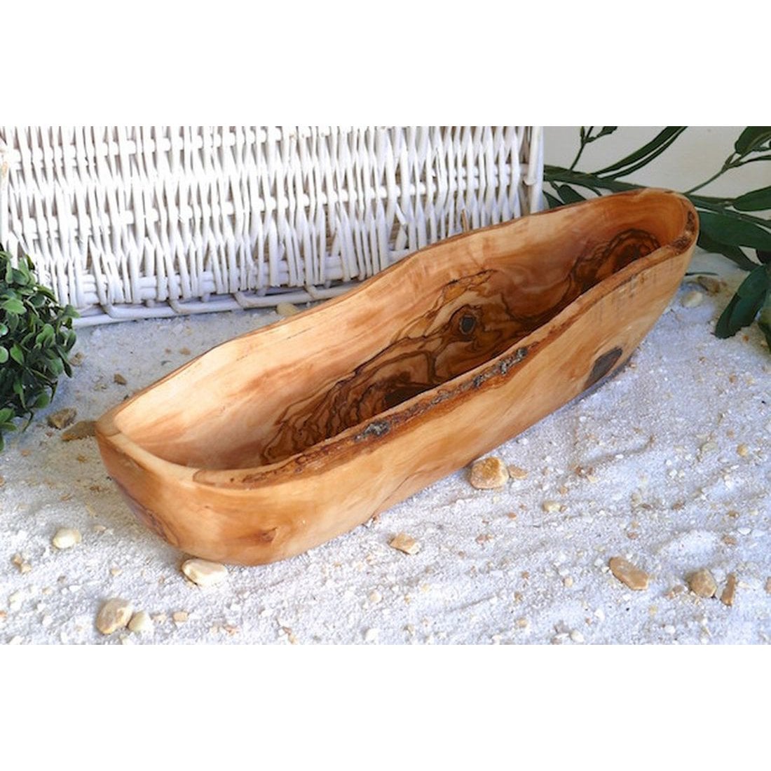 Oliivipuinen RUSTIC- leipäkulho 35 – 39 cm