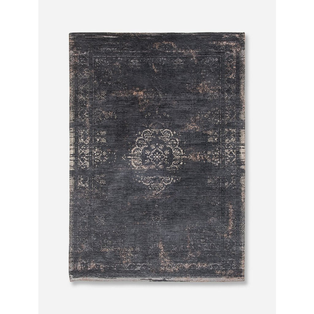 Louis De Poortere Eco Rug Medallion – musta vintage-matto, useita kokoja