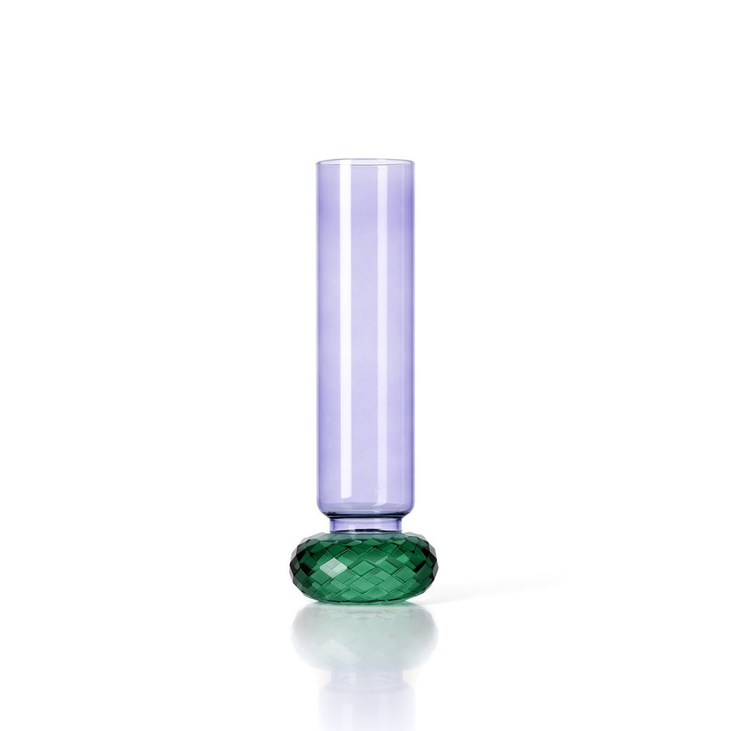 The Violet Quartz Vase – violetti-vihreä lasimaljakko