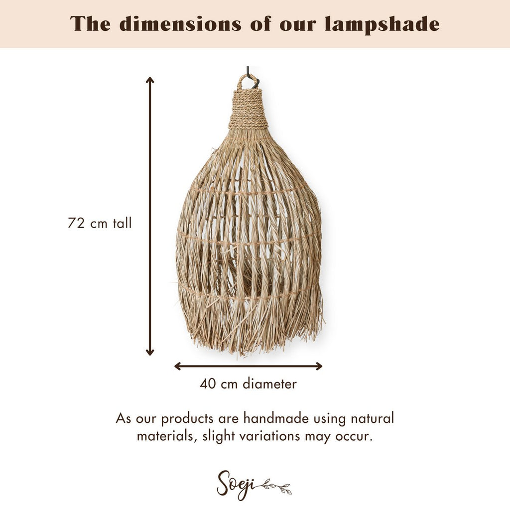 Soeji Lampung – Seagrass-riippuvalaisimen varjostin 72 cm