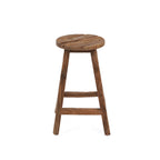 The Shibori Bar Stool – käsintehty tiikkijakkara
