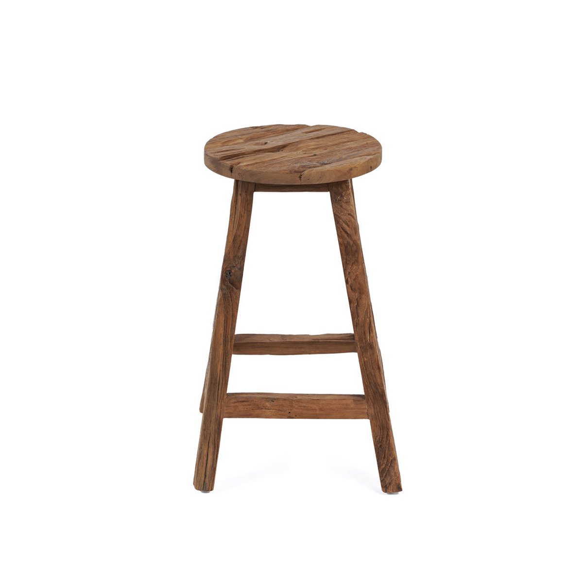 The Shibori Bar Stool – käsintehty tiikkijakkara