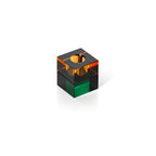 The Gem Blocks Candle Holder – meripihkan ja vihreän sävyinen lasikynttilänjalka