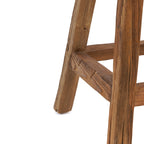 The Shibori Bar Stool – käsintehty tiikkijakkara