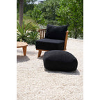 The Comfy Pouffe – musta puuvillainen rahi
