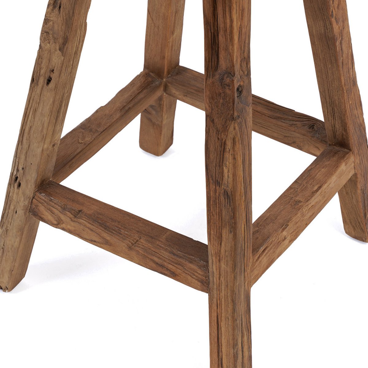 The Shibori Bar Stool – käsintehty tiikkijakkara