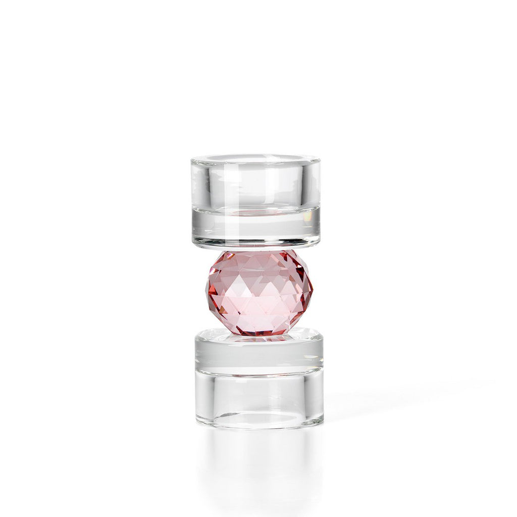 The Gem Balance Candle Holder – vaaleanpunainen lasikynttilänjalka