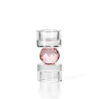The Gem Balance Candle Holder – vaaleanpunainen lasikynttilänjalka