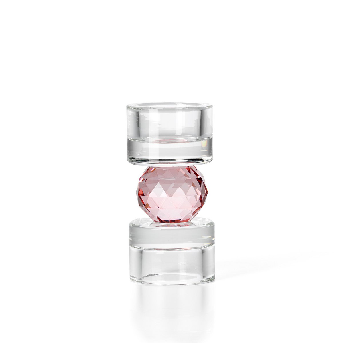 The Gem Balance Candle Holder – vaaleanpunainen lasikynttilänjalka