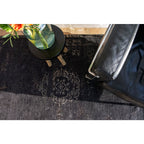 Louis De Poortere Eco Rug Medallion – musta vintage-matto, useita kokoja
