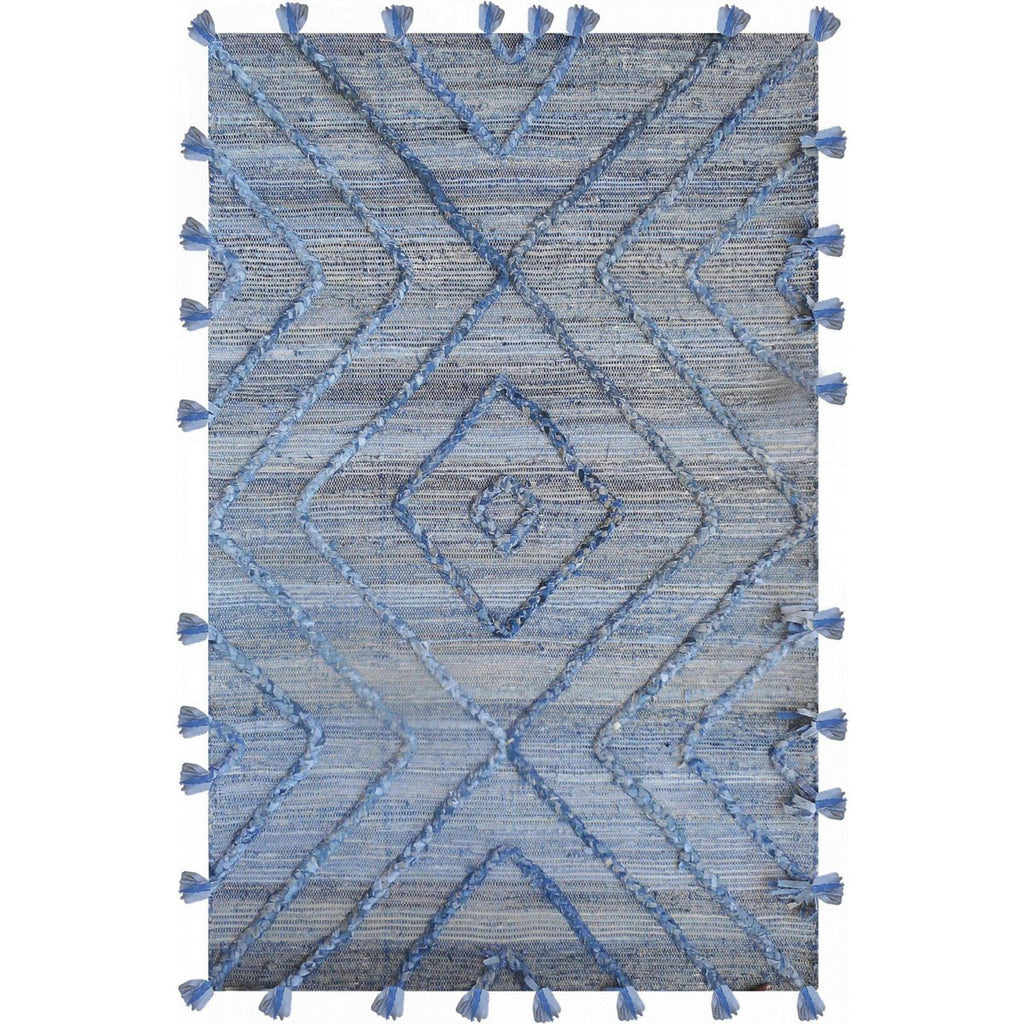 VIVARAISE Worgan Denim -matto, sininen ja luonnonvalkoinen 160 × 230 cm