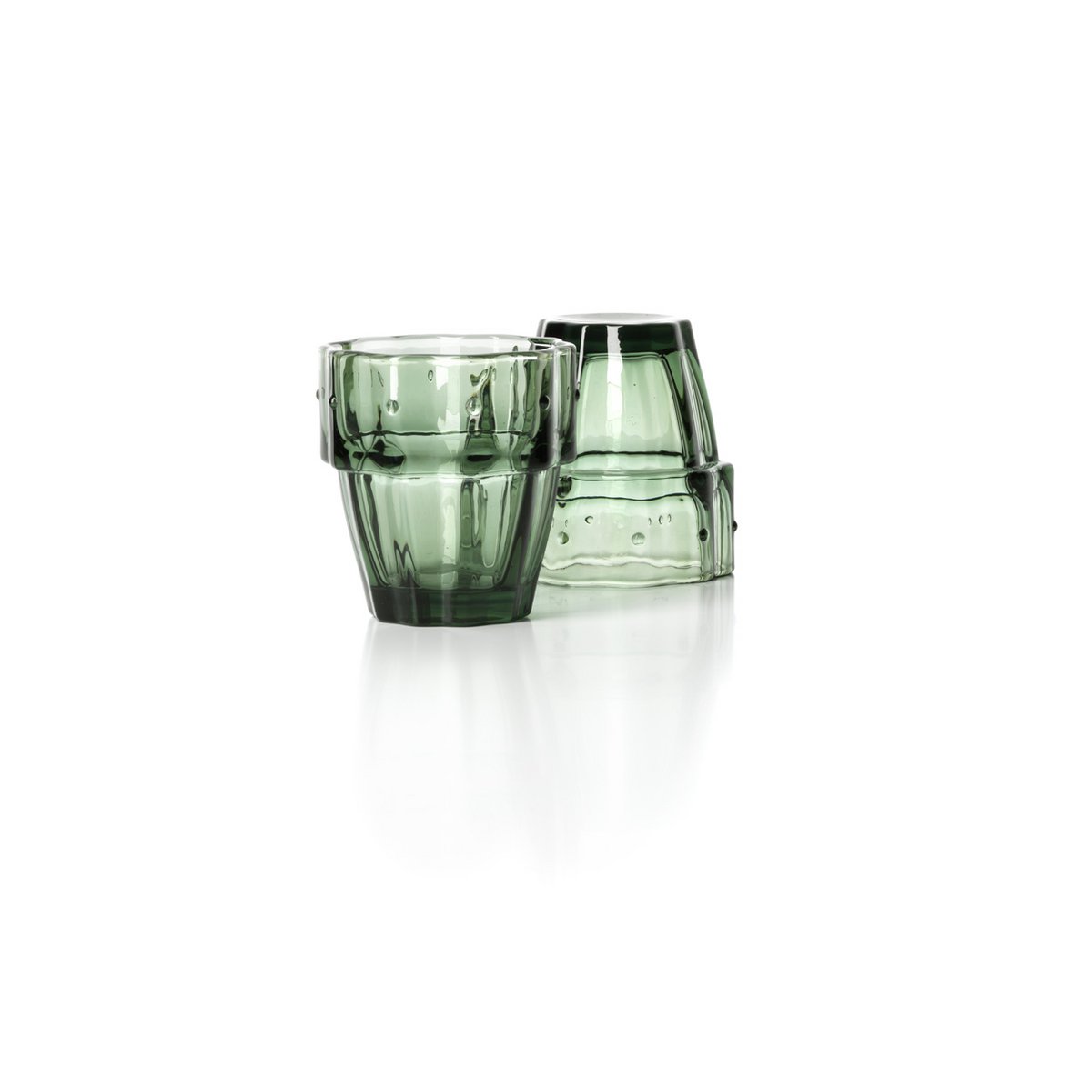 The Stack-a-Cactus Glasses – vihreät pinottavat lasit, 4 kpl