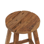 The Shibori Bar Stool – käsintehty tiikkijakkara