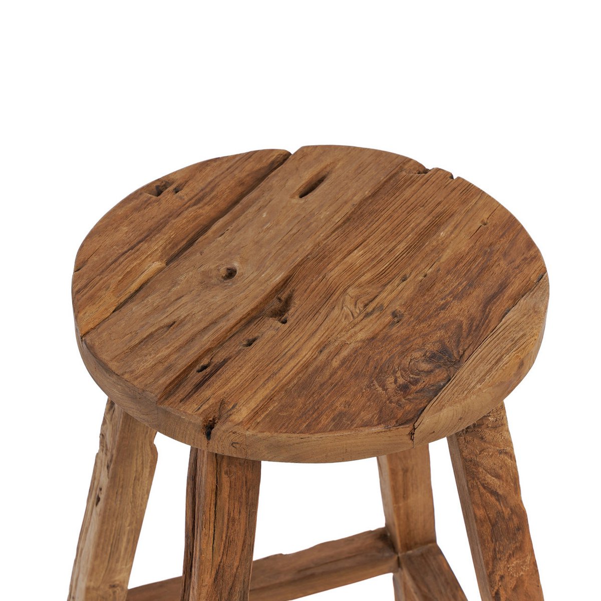 The Shibori Bar Stool – käsintehty tiikkijakkara
