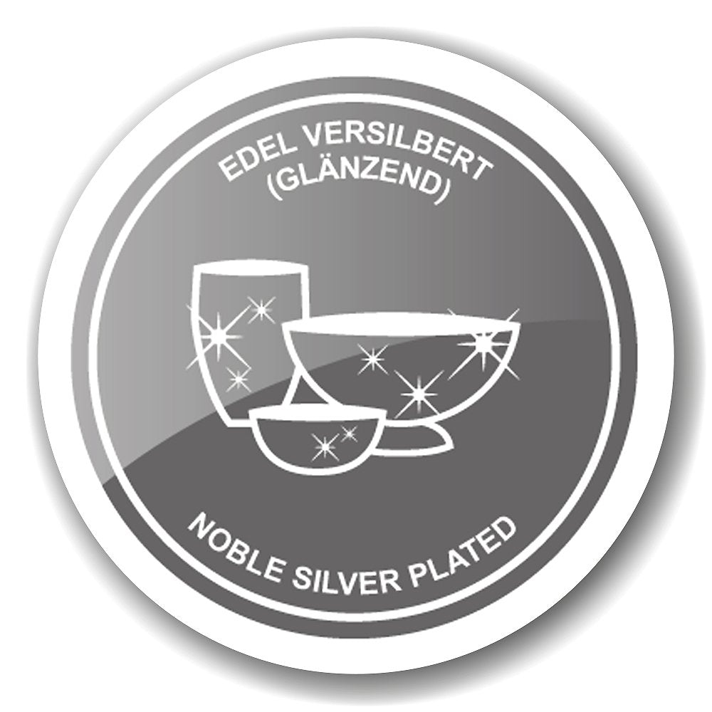 EDZARD hillopurkki 13 cm – kristallilasi ja hopeoitu lusikka