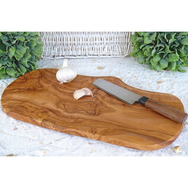 Rustic leikkuulauta – oliivipuuta, 40-44 cm leveä