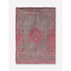 Louis De Poortere Eco Rug Medallion – harmaa ja vaaleanpunainen vintage-matto, useita kokoja