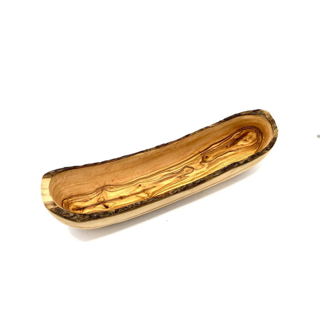 Olivenholz-erleben – rustiikkinen oliivipuinen tarjoilukulho 40–45 cm