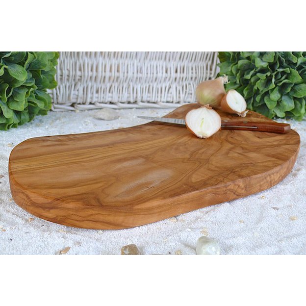 Rustic leikkuulauta – oliivipuuta, 40-44 cm leveä