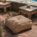 Soeji Padar – käsintehty raffia-pouf 55 × 55 cm